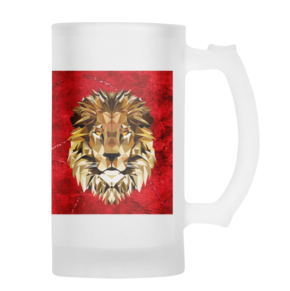 LIONS Rugby Frosted Glass Beer Mug #LIONSPRIDE
