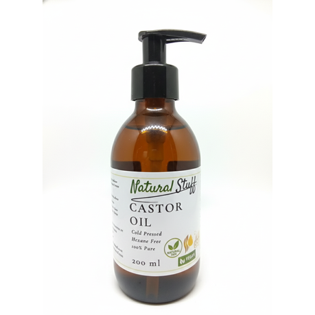 100% Pure Cold-pressed Hexane Free Premium Castor Oil -200ml-Hair,Skin Care Image