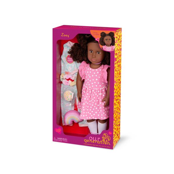 Our Generation 18-Inch Activity Doll Zoey - Dark Brown Hair Doll