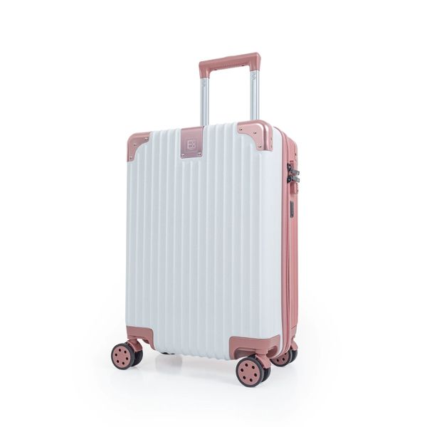 Berlin Anti-theft Hardshell Luggage Suitcase Rose Gold - 55 &amp; 75cm