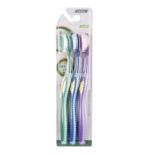 Adult Toothbrushes - Family Pack (3 Piece) - Medium - Set of 2