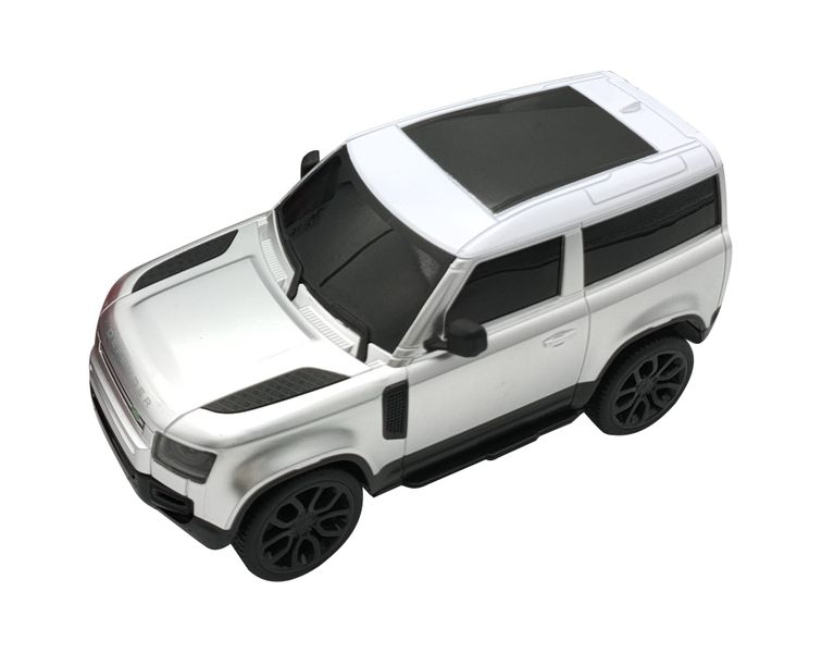 RW Toys 1/24 R/C Land Rover Defender 90 2020 - Metal Silver (20cm Long)