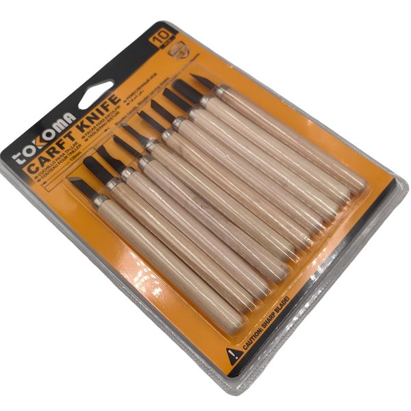 Tokoma Carft Knife 10pcs Woodcarving Tools