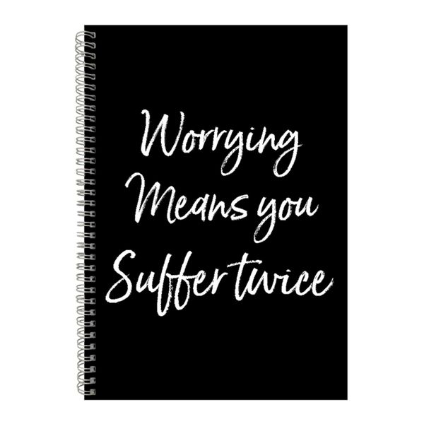 Twice A4 Notebook Spiral Lined Motivational Saying Graphic Notepad Gift 169