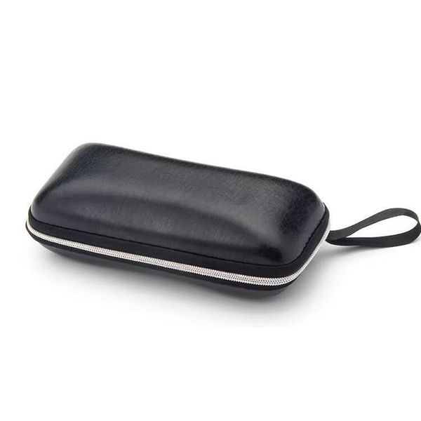 Leather Zippered Glasses Case, Dustproof and Wear-resistant