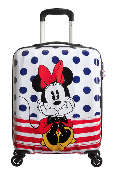 Disney Legends Spinner Minnie Blue Dots Alfatwist Suitcase