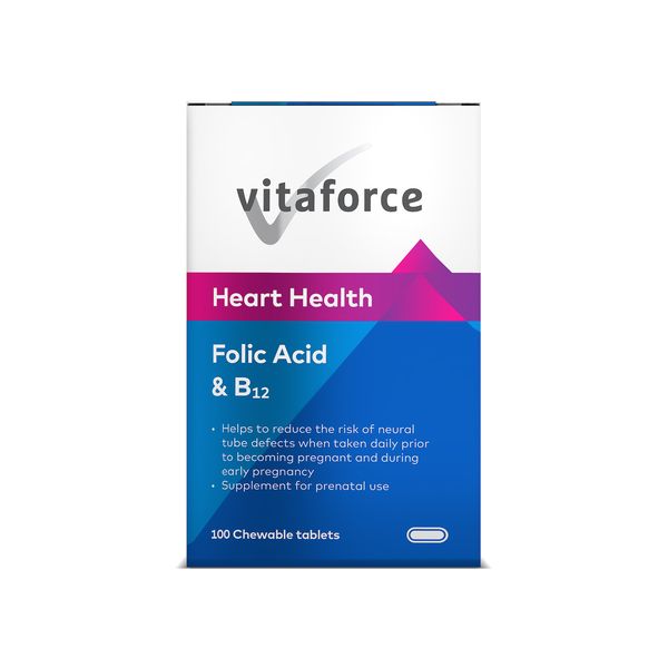Vitaforce Folic Acid &amp; B12 Tablets 100