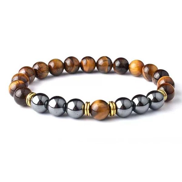 Hematite Health Care Stretch Bead Bracelets D image
