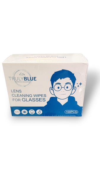 TrulyBlue Alcohol Lens Wipes 100's (3 Pack)