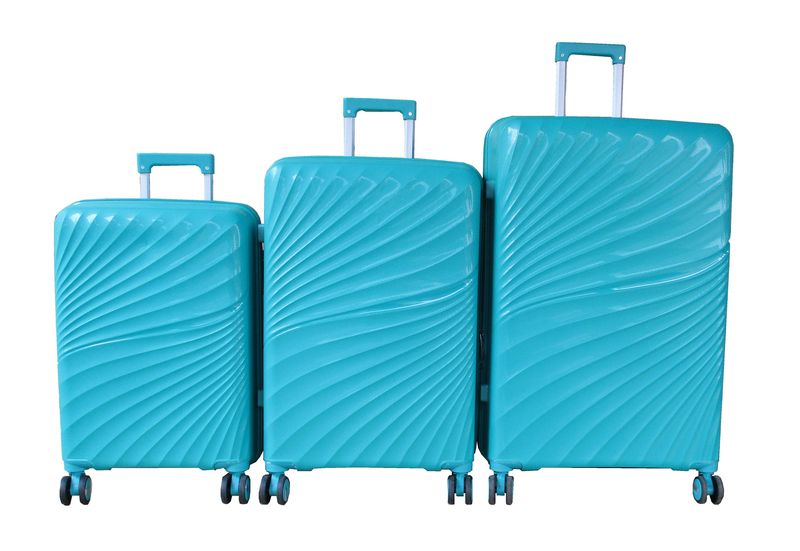 Unbreakable 3-Piece Polypropylene Luggage Set-TSA Lock,360 Spinner Wheels.