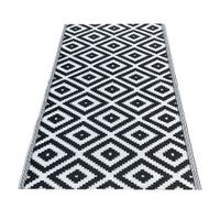 Fab Habitat Serowe Recycled Plastic Rug - Black 4' x 6