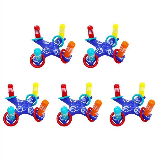 Inflatable Pool Ring Toss Game Toys Floating With 4 Rings