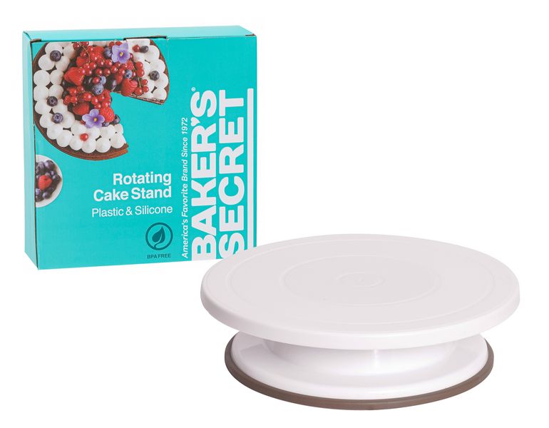 Bakers Secret Plastic Rotating Cake Stand