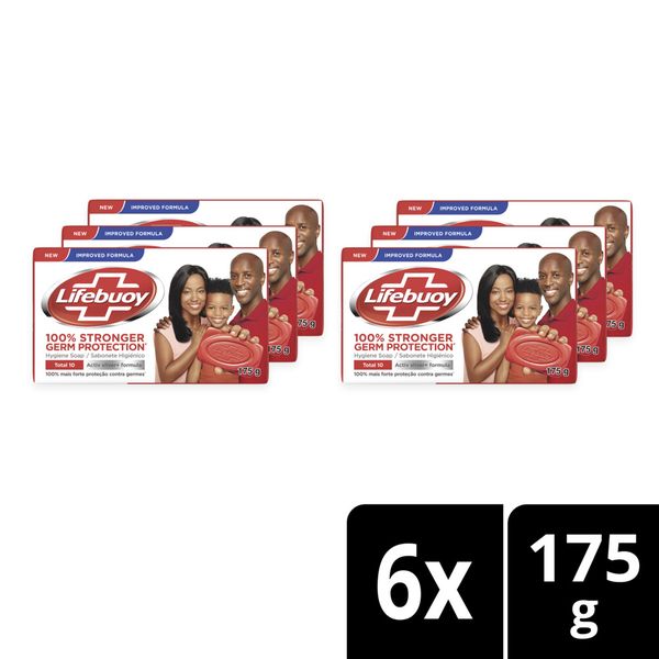 Lifebuoy Total 10 Hygiene Bar Soap 6x175g
