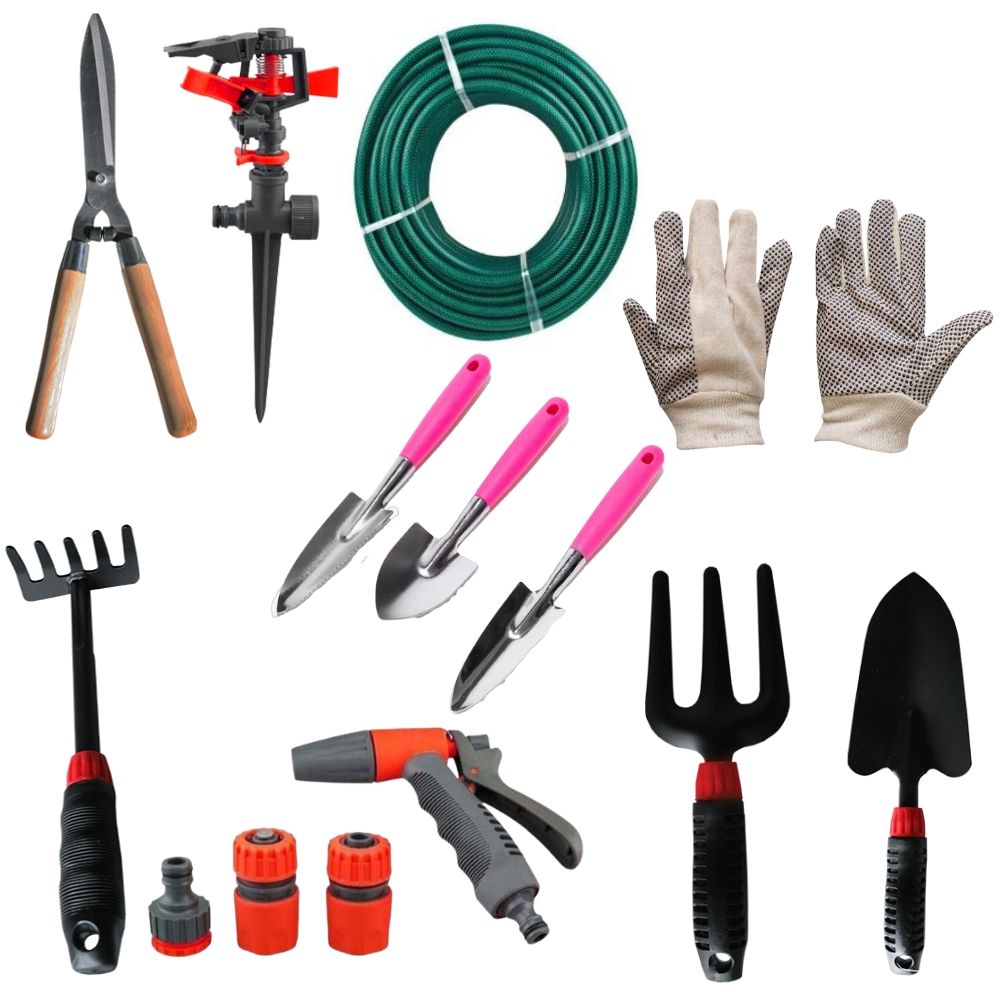 Qualitools - Gardening Tools and Garden Accessories Combo