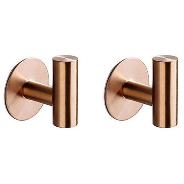 Bathroom Hook Stainless Steel Hook Heavy Duty Hook (Nail Free)- 2 Piece
