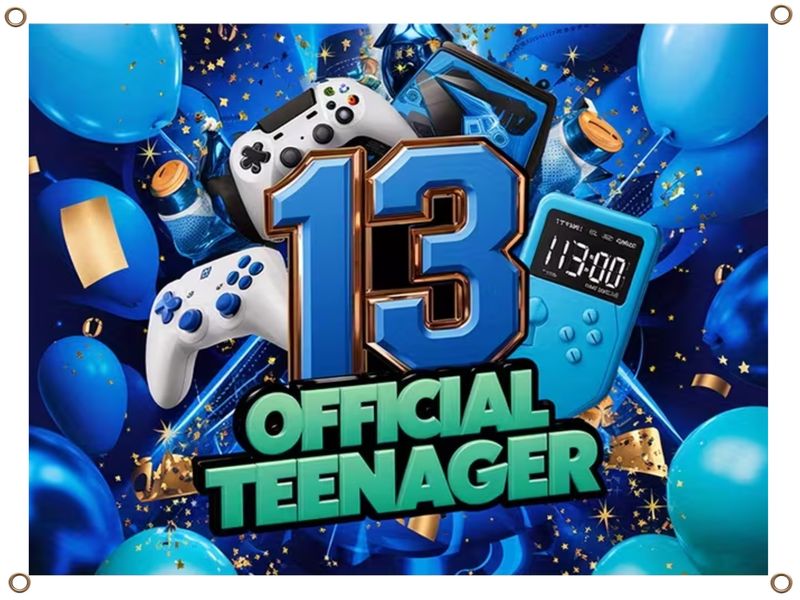 13 Official Teenager Banner PVC