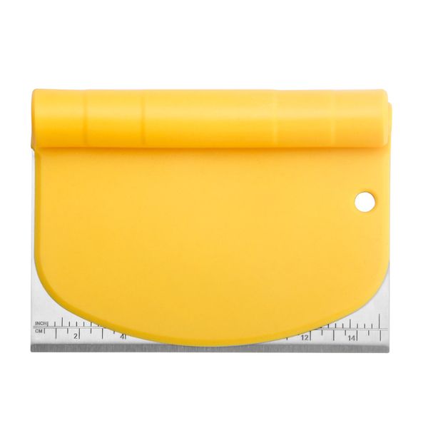 2-In-1 Multi-Purpose Stainless Steel Dough Scraper 15cm - IB-238