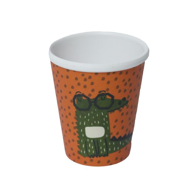 Crocodile-Themed Melamine Mug 250ml "I'm Cool" 78x92mm Durable