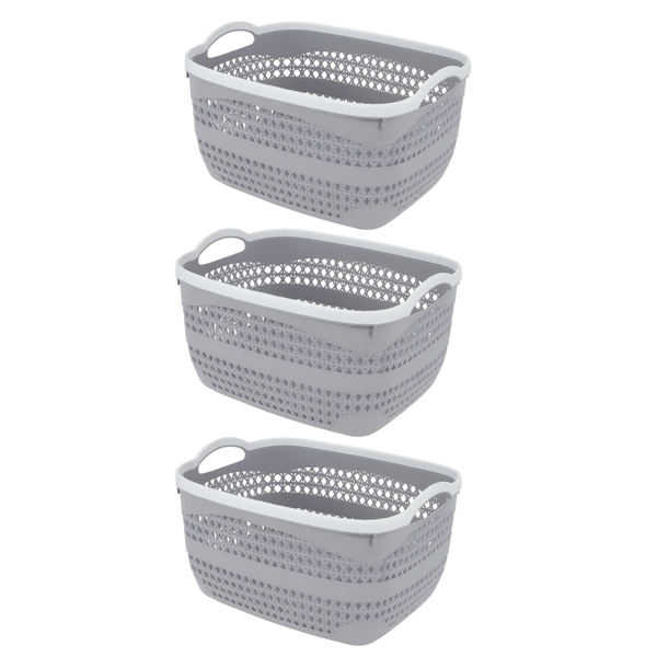 3-Pack | Edge Colliding | Storage Basket - 26cm