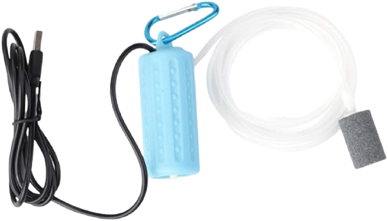 Low Power Usage Portable Aquarium Air Pump-Blue