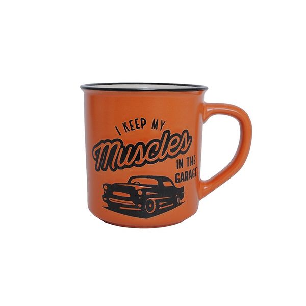 Manly Mug - Car - I Keep My Muscles in the Garage