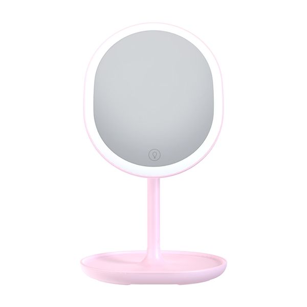 Multi-functional LED Beauty Series Smart Light Makeup Mirror Lamp - Pink