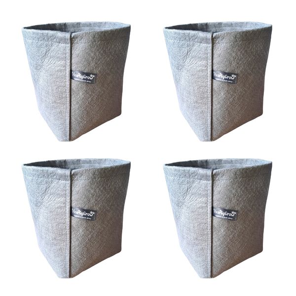 4 Pack|5L Fabric Grow Bag|Heavy Duty| Breathable&amp;Durable
