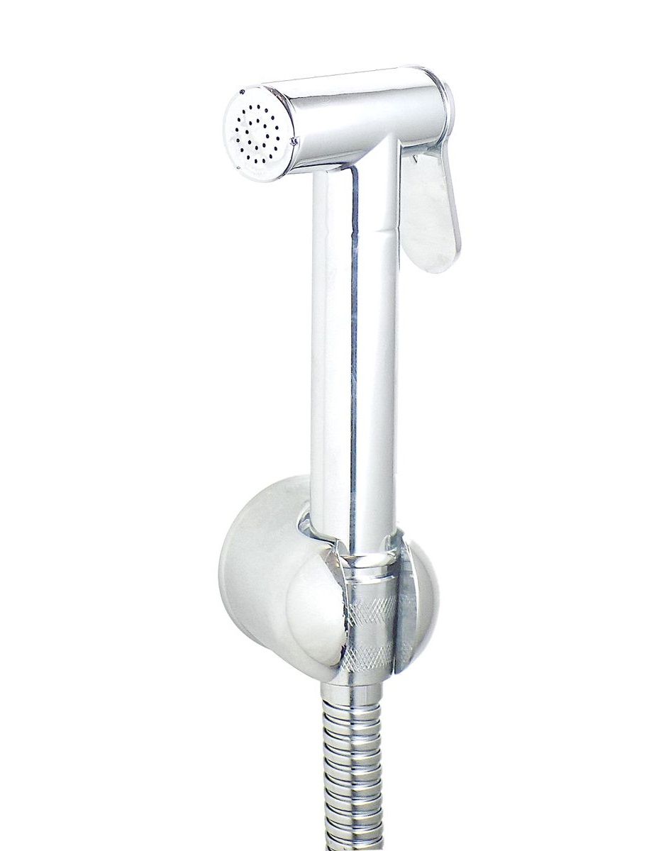 Elegant Bidet Set Stainless Steel + Wall Bracket + 1.2m Hose/Pipe