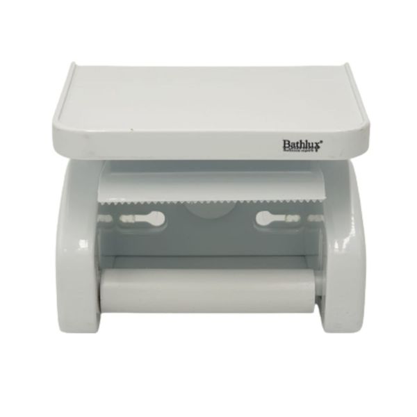 Bathlux Toiler Paper Holder With Shelf - Suction Up To 2 KG