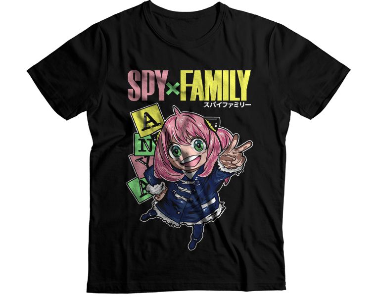 Anya Forger Spy x Family Peace Sign Graphic T-Shirt