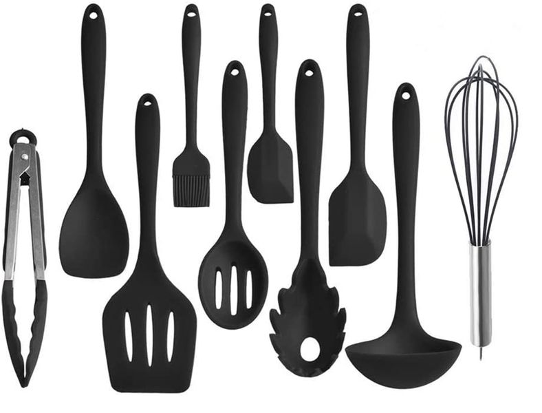 Silicone Heat-Resistant Non-Stick Kitchen Utensils Cooking Tools 10 Pieces