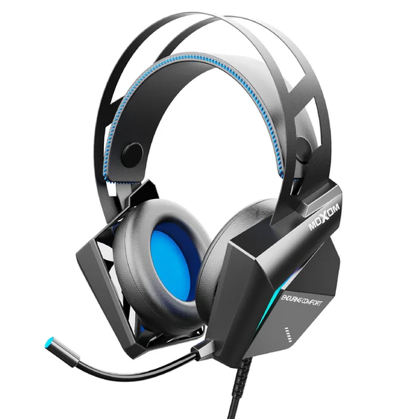 Moxom enduring comfort gaming BASS headphone RGB color 16800000