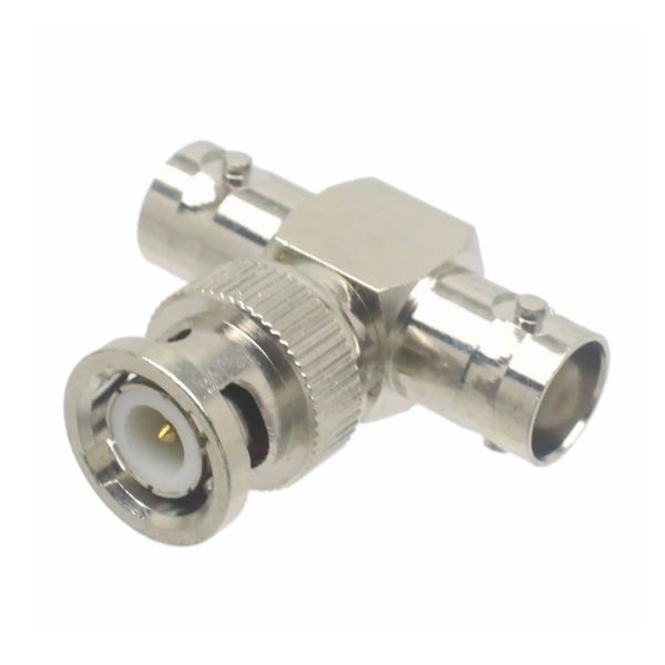BNC Male to Dual BNC Female Tee Adapter