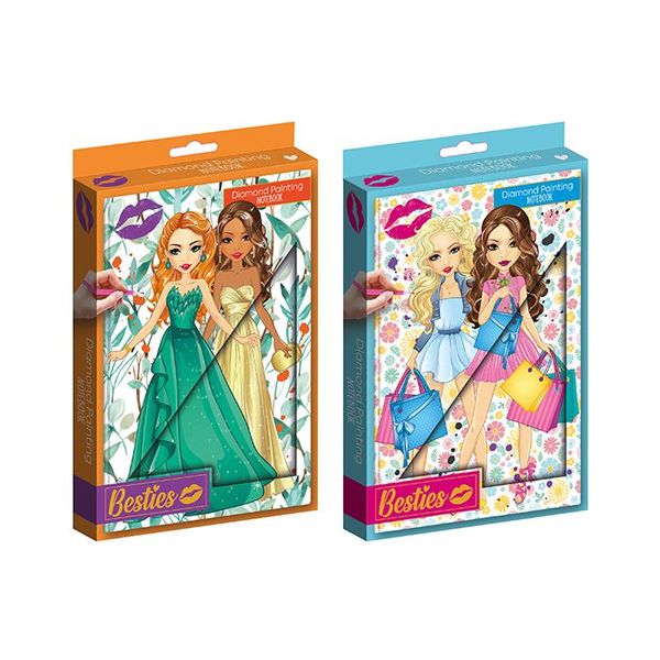 Besties - Diamond Painting A5 Hardcover Notebook - Blindbox