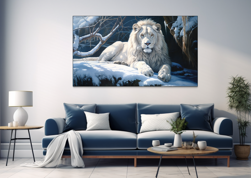 Canvas Wall Art - Snow Kissed Monarch Abstract - BK0278
