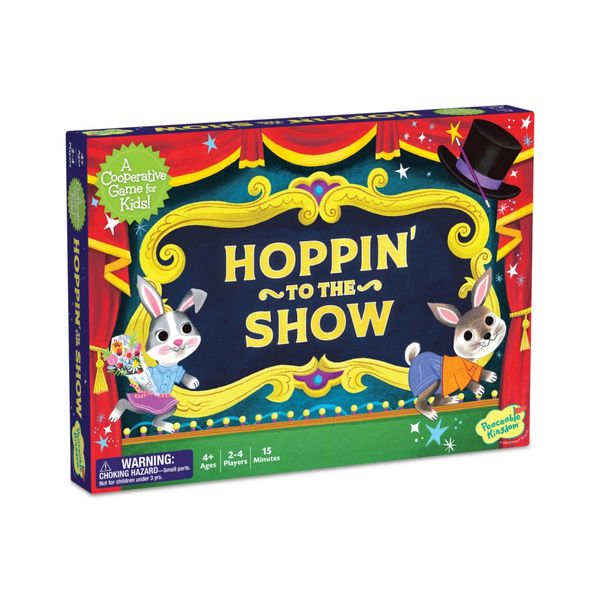 Peaceable Kingdom Hoppin' To The Show Board Game