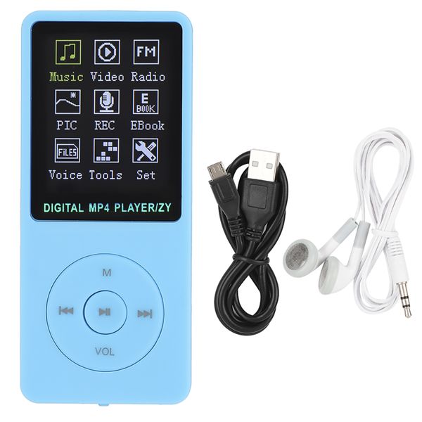 ZY-418Portable 1.8 Inch Color Screen MP3 Music Player Plug Card Video MP4