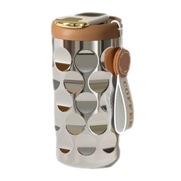 Stainless Steel Mug Ceramic Liner Thickened Water Cup Golden