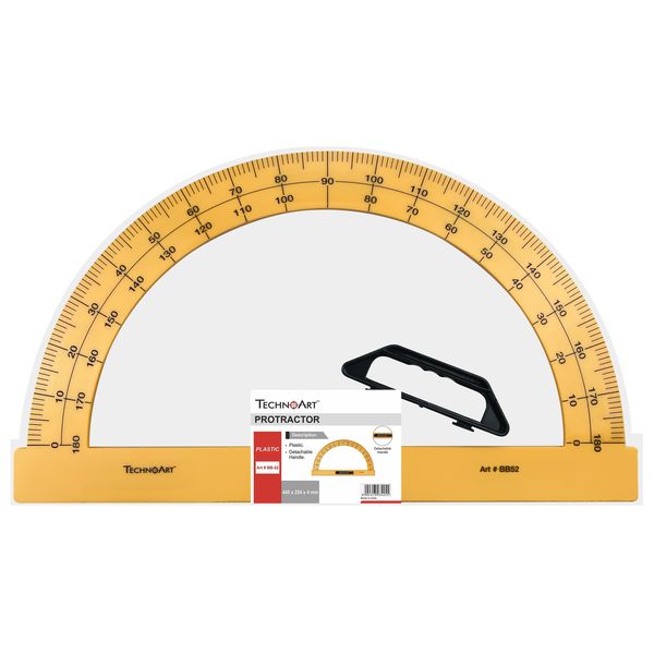TechnoArt - Large Blackboard Protractor - for teachers