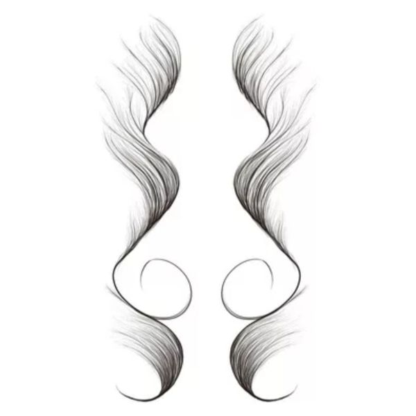 Temporary Tattoo Baby Hair Edges Left and Right Sides