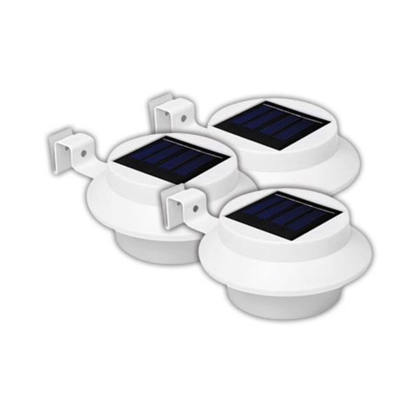 Solar Gutter/Wall Light Ip55 - Pack of 3