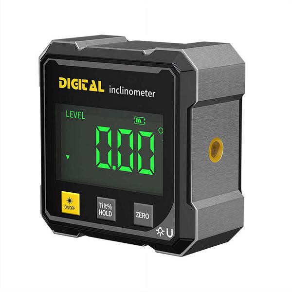 Digital Angle Finder With Laser, 4-Side Magnetic Angle Gauge Inclinometer