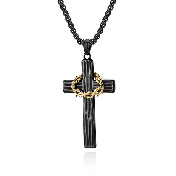 Cross Necklace (Silver &amp; Black Variants) - 1 Unit
