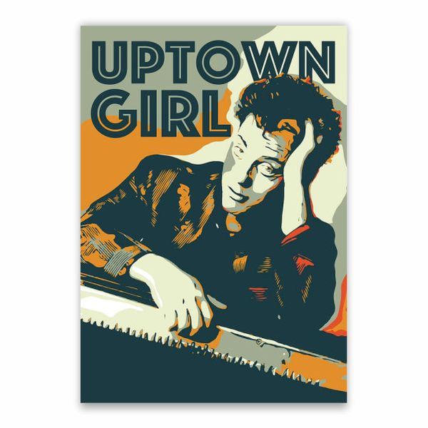 Uptown Girl Pop Art Poster - A1