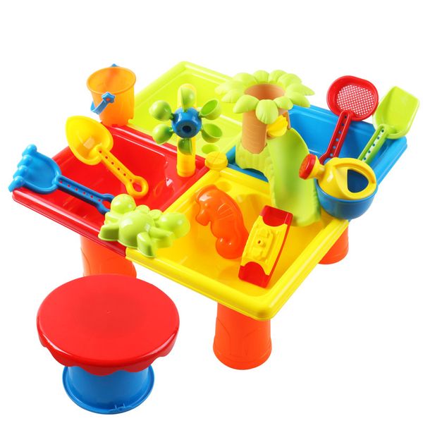 Kids Portable Water Play Table Beach Toys for Outdoor Activity