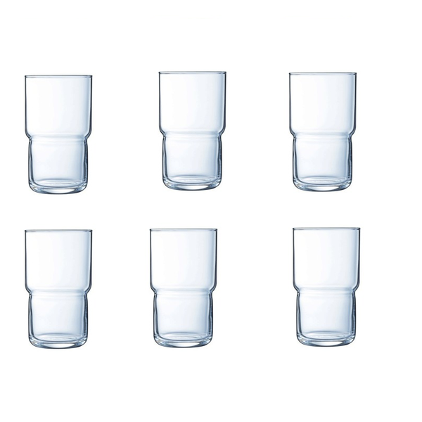320ml Arc Log Hiball Tempered Glass - Set of 6