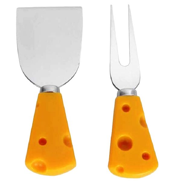 Fi- Steel Plastic 2Pc Cheese Fork and Shovel Set
