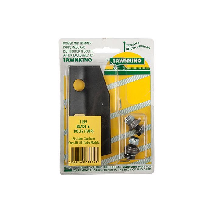 Lawnking - L/Mower Blade And Bolt Hi-Lift Tu S/Cros - 2 Pack