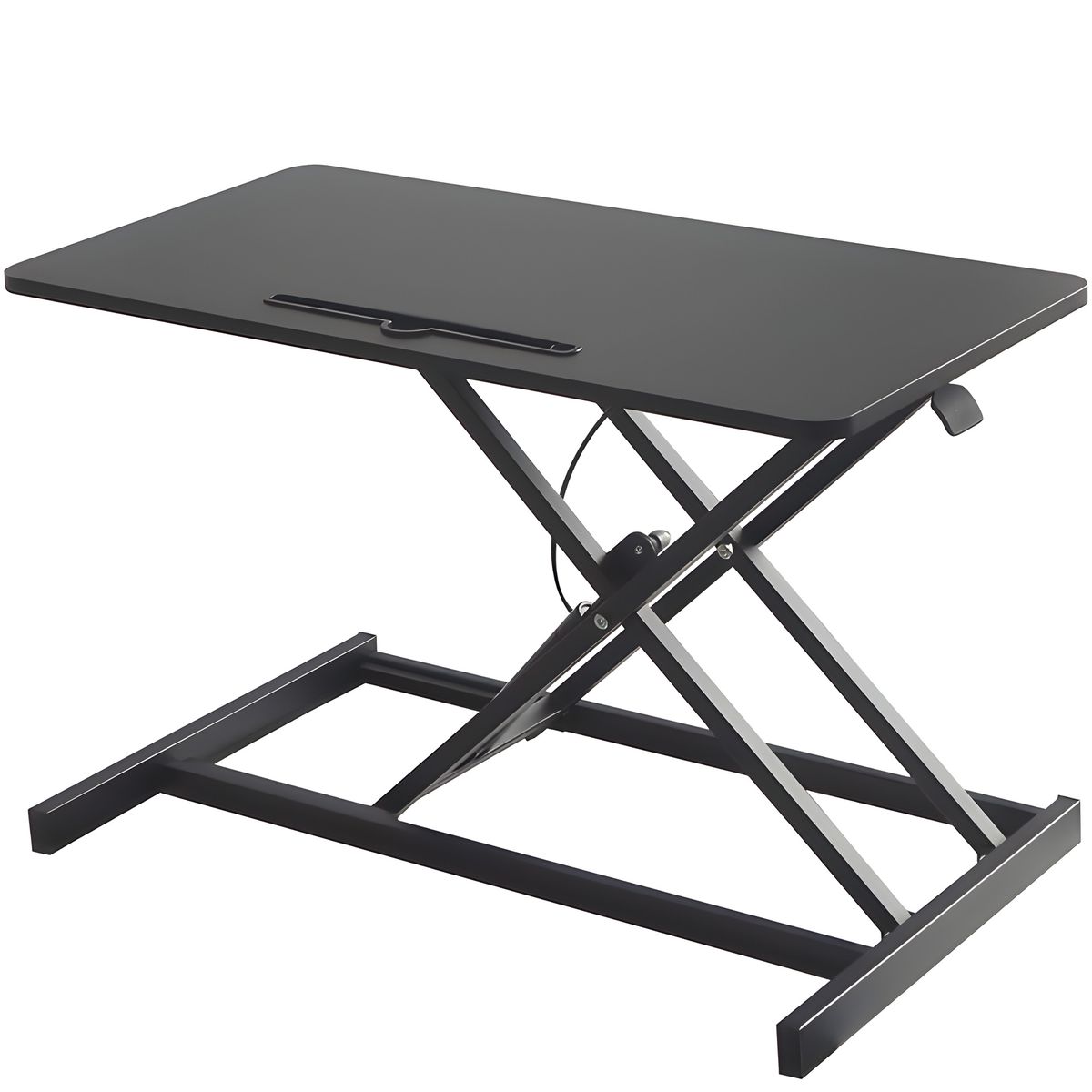 32" Standing Desk Converter Height Adjustable Stand up Desk Riser with Slot